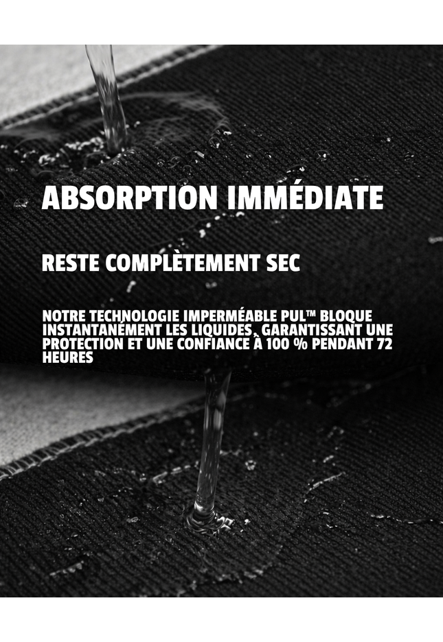 Boxer anti-fuite (noir)